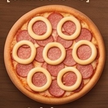 Pizza Calabresa com catupiry