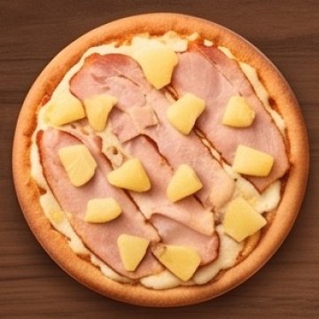 Pizza Lombo com abacaxi