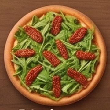 Pizza Rúcula com tomate seco